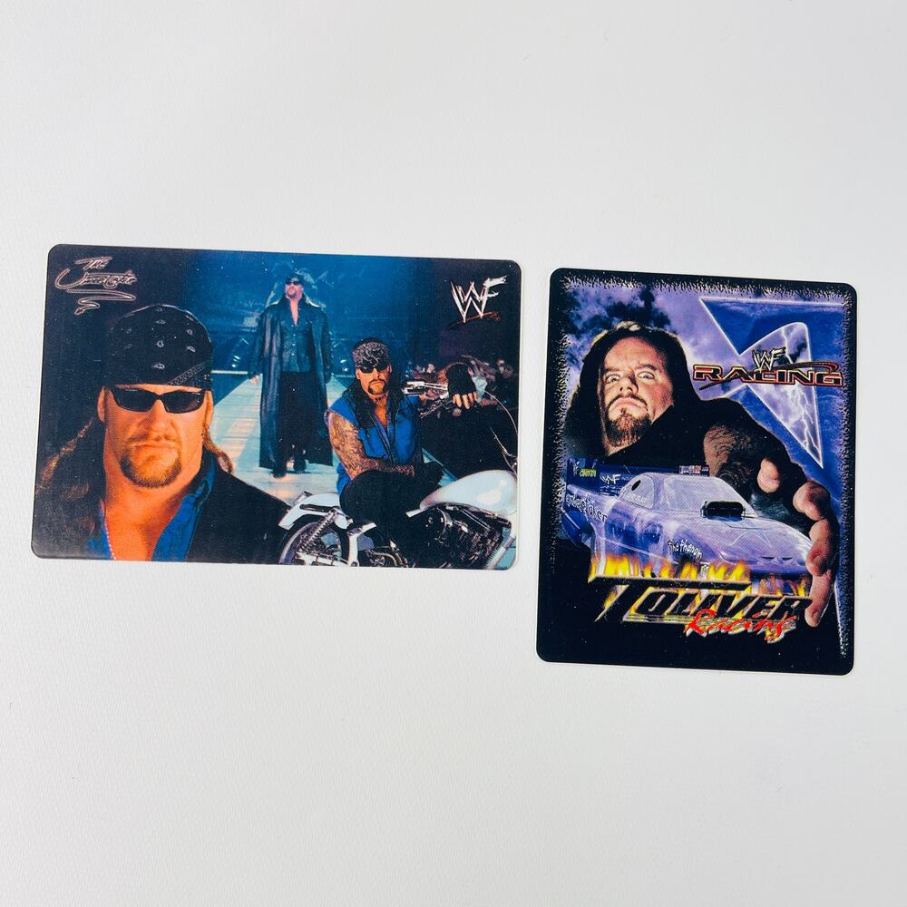 2000 WWF The Undertaker Wrestling Vending Stickers (2) Unused